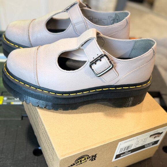 Leather Platform T-Bar Dr. Martens - Picture 3 of 9